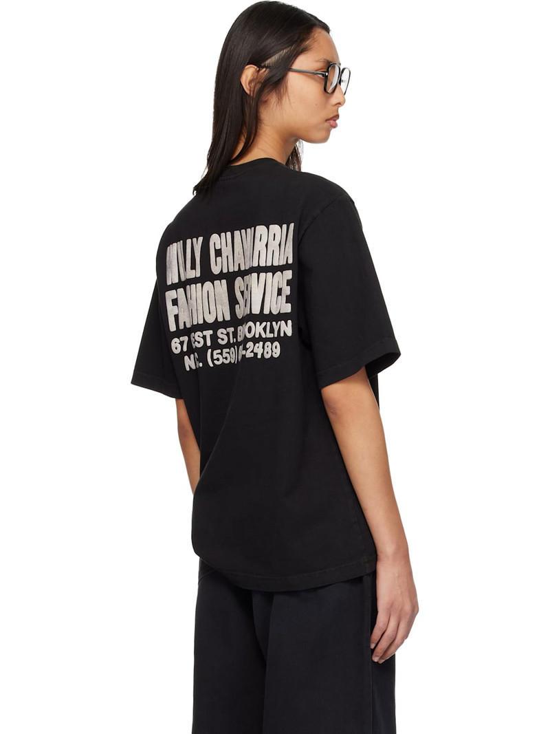 Black 'Fashion Services' Standard T-shirt 3