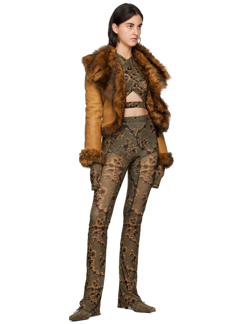 KNWLS Tan Anti Cross Over Blouse outlook