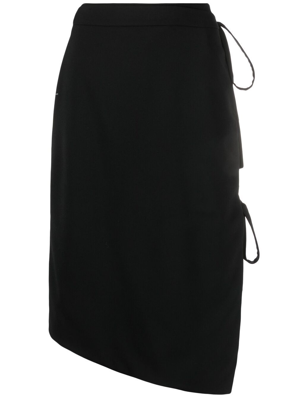 tie-fastening asymmetric skirt - 1