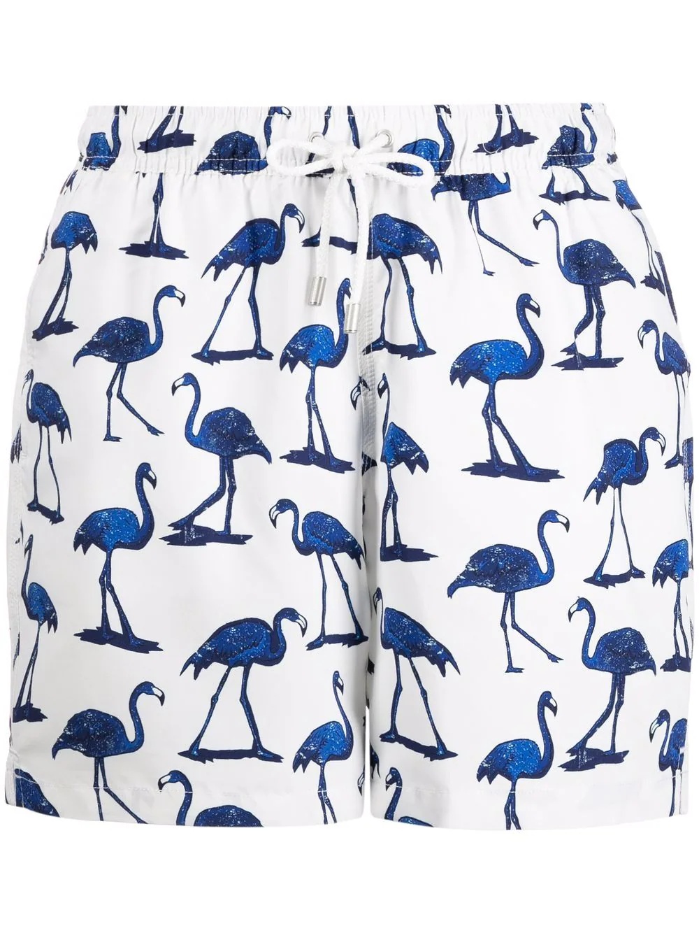 flamingo-print swim shorts - 1