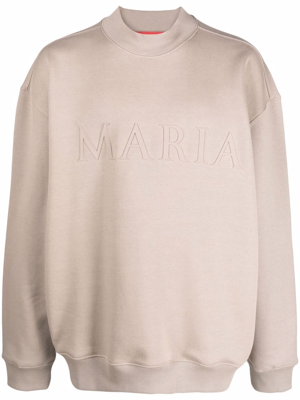 Maria-embossed cotton sweatshirt - 1
