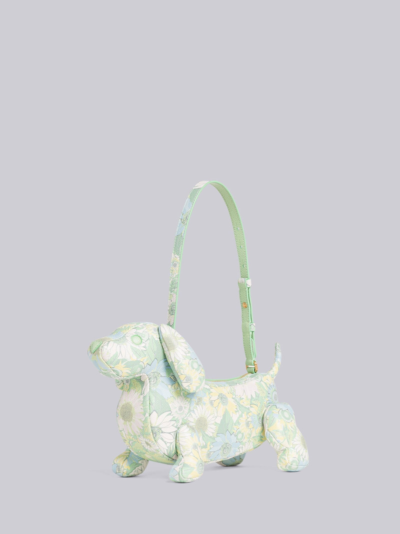 Pebble Grain Leather Flower Hector Baguette Bag 3