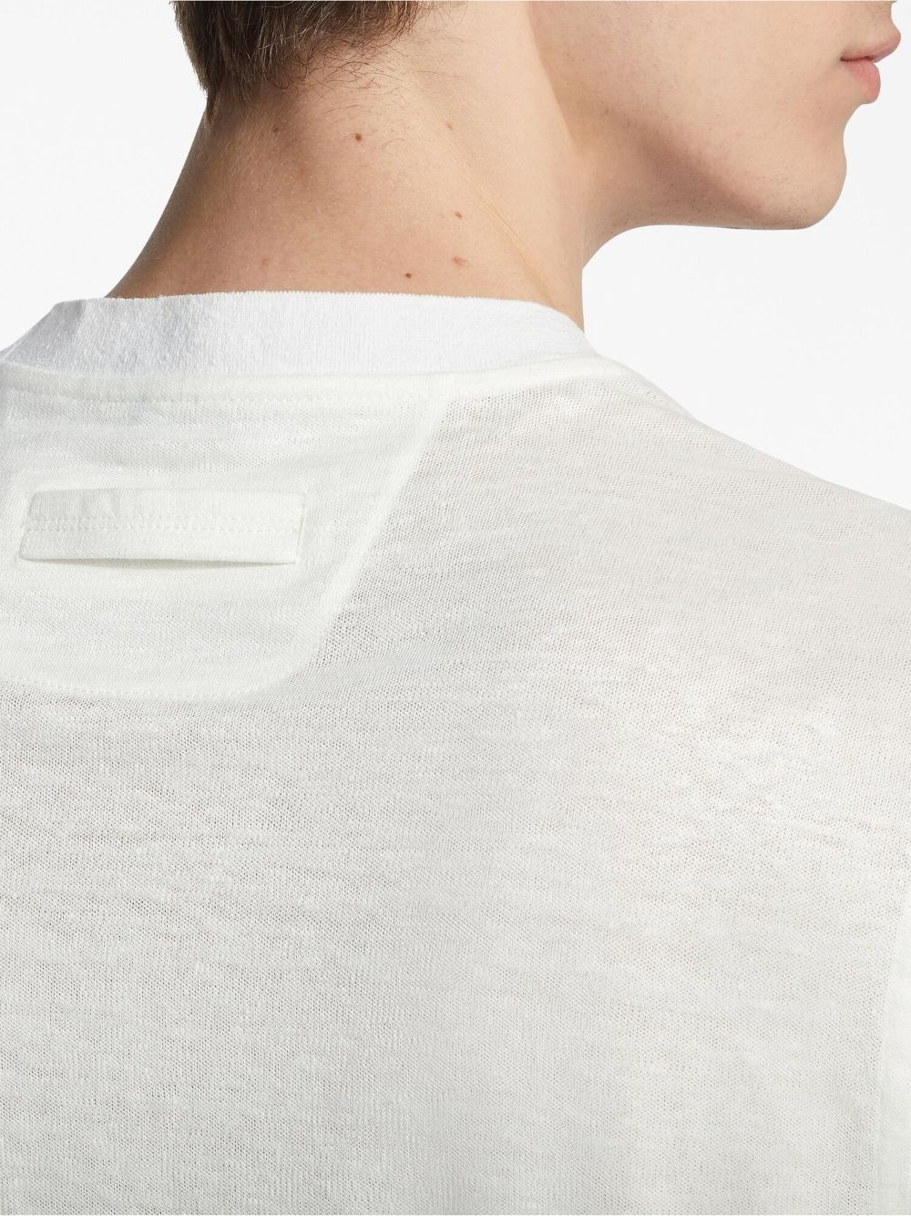 short-sleeve linen T-shirt - 5