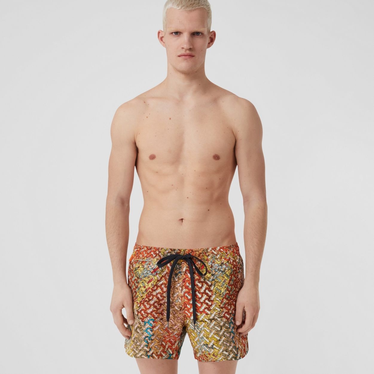 Monogram Map Print Drawcord Swim Shorts - 2