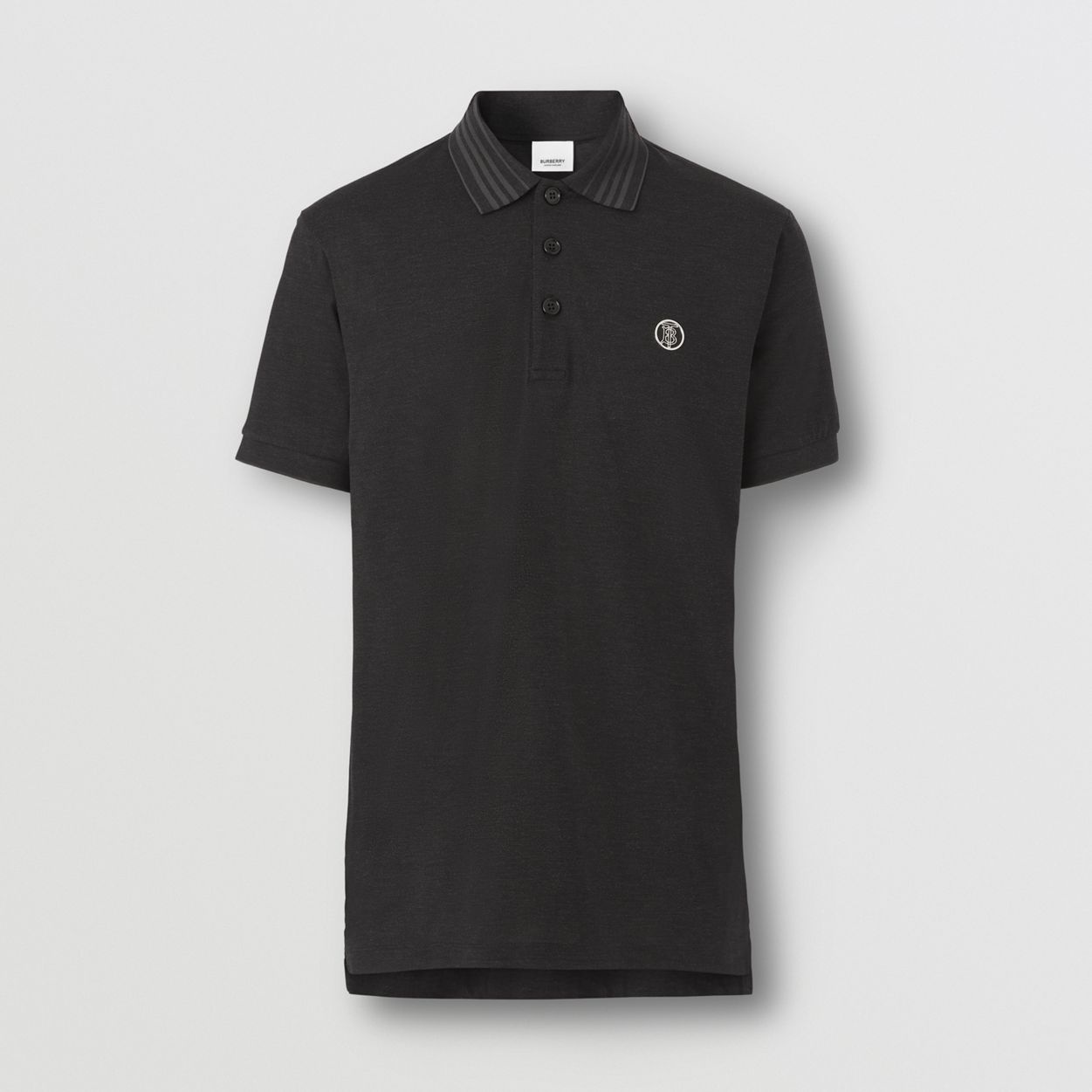 Monogram Motif Cotton Silk Polo Shirt - 1