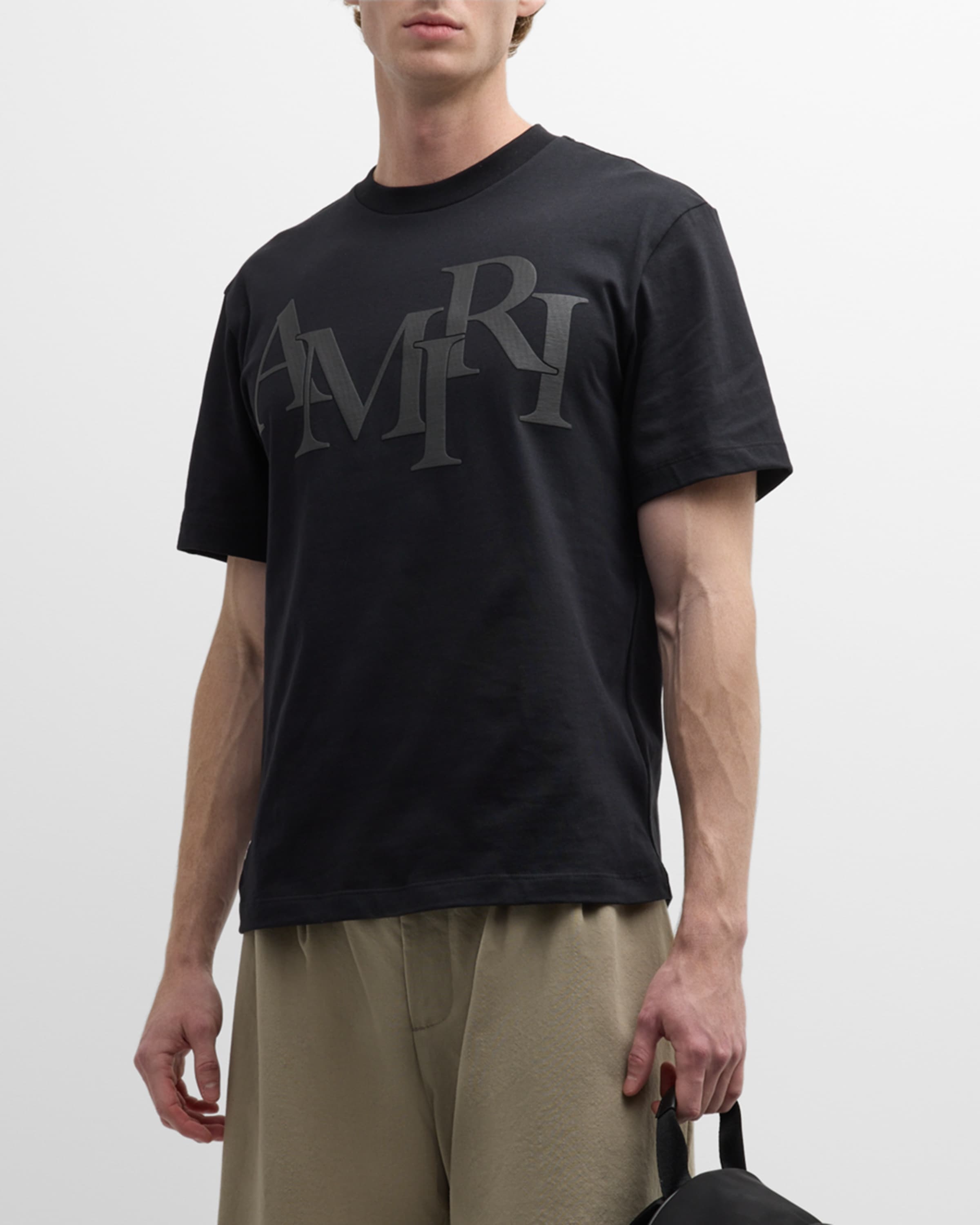 Men's Staggered Logo T-Shirt - 2