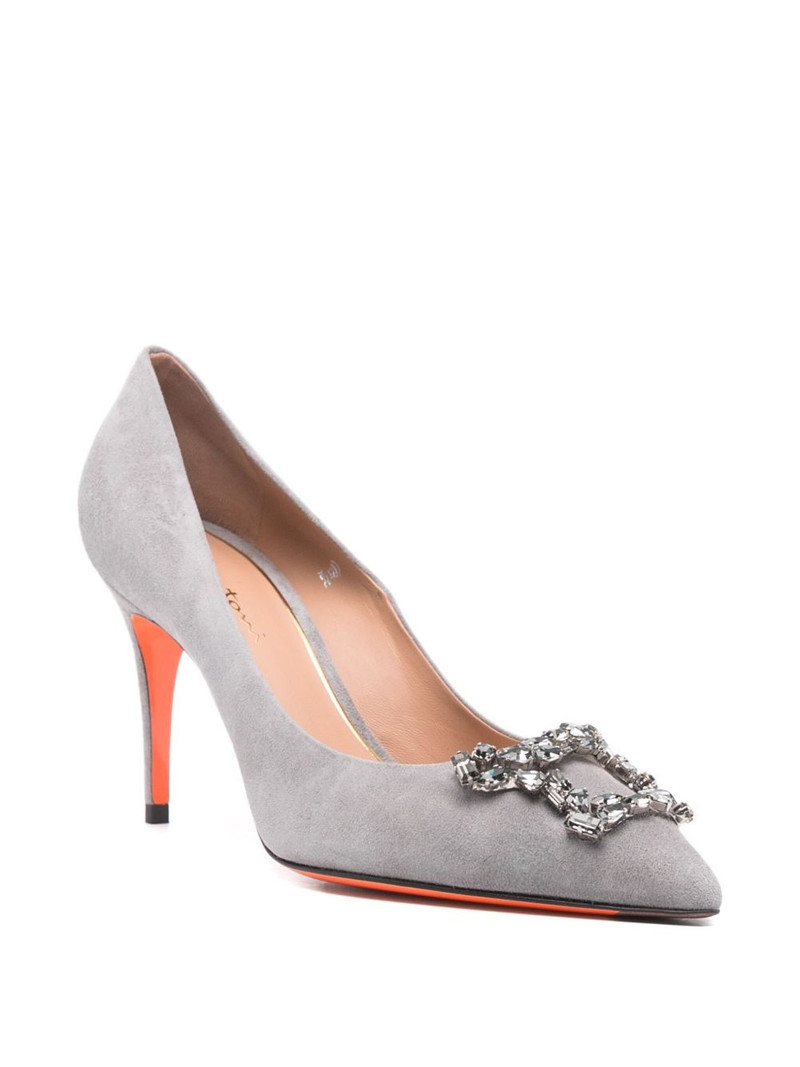 Santoni embellished pumps outlook