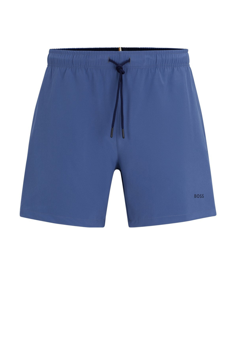 QUICK-DRYING SWIM SHORTS WITH LOGO PRINT 1