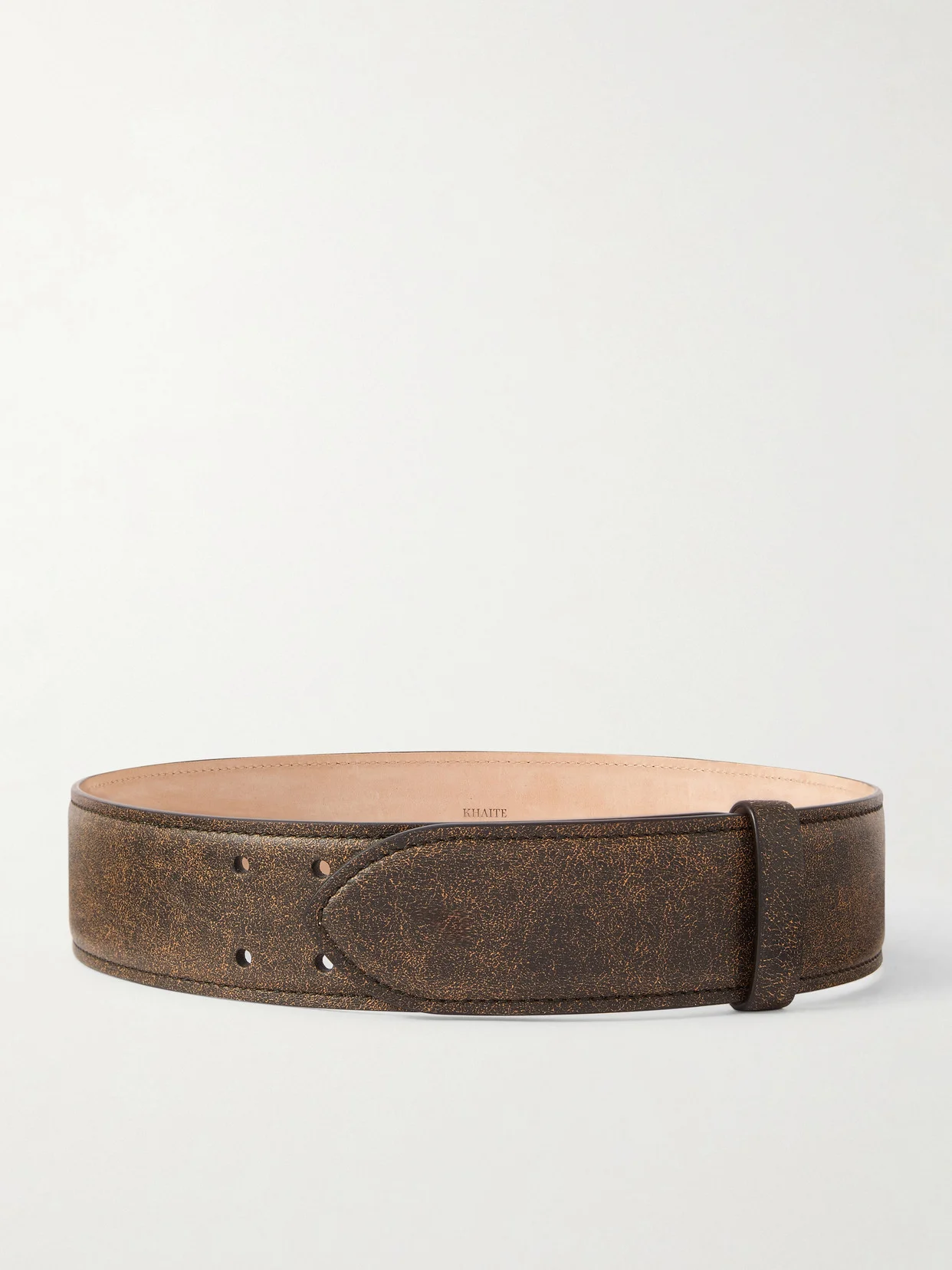 Theo Textured-leather Belt - 1