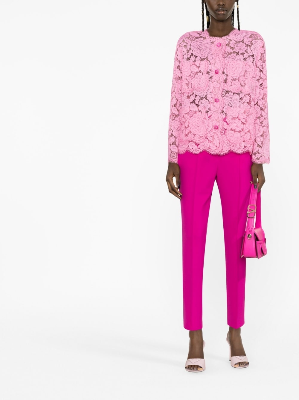 scalloped lace  jacket - 2