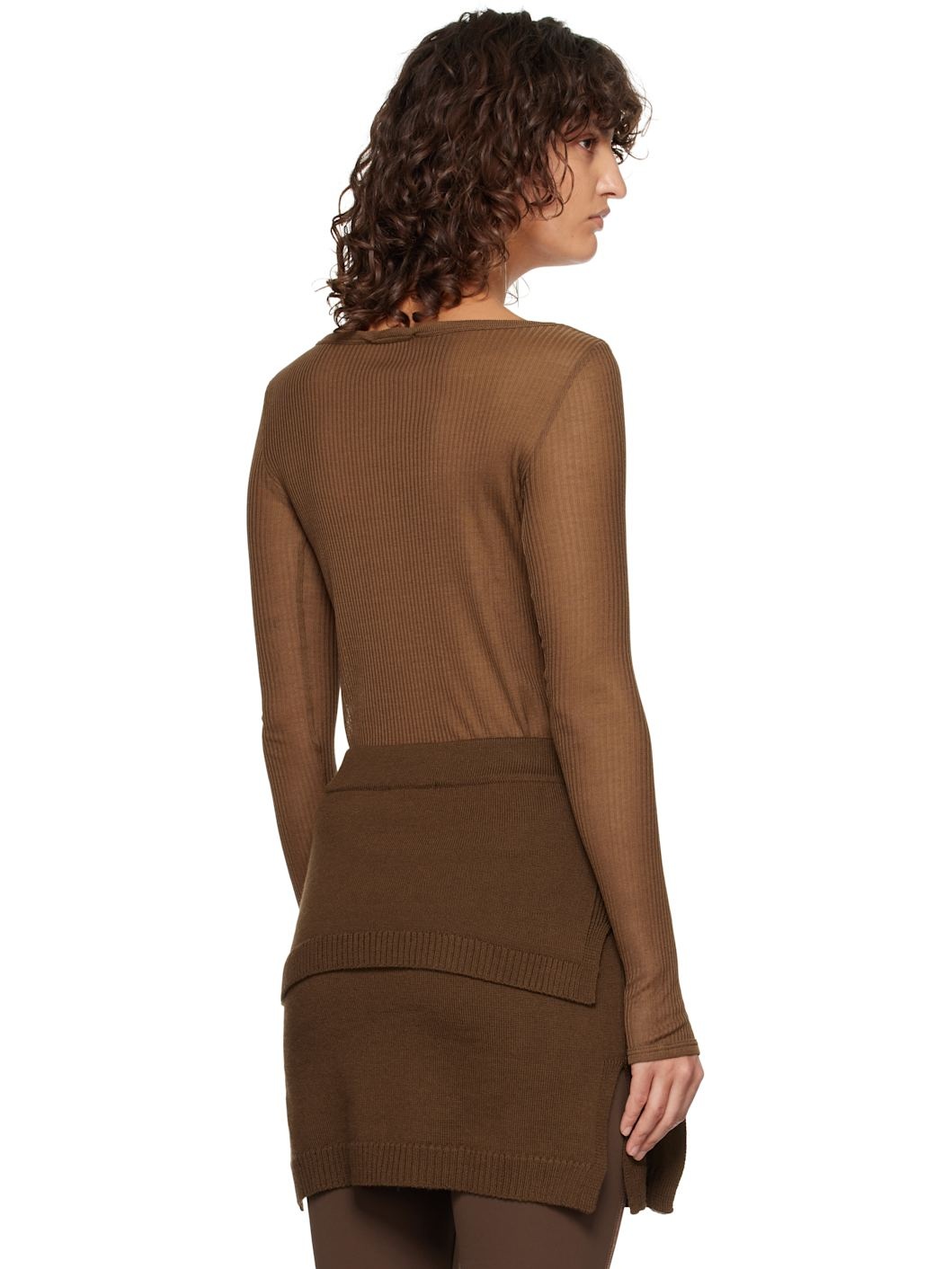 Brown Seamless T-shirt - 3