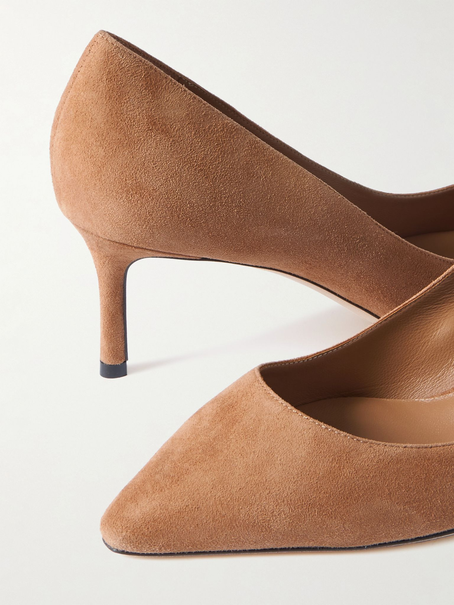 Romy 60 suede pumps Tan - 4