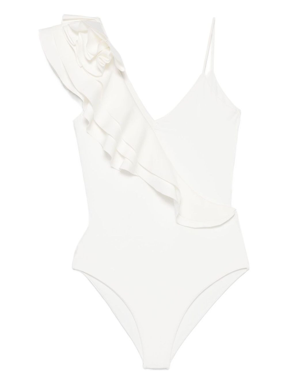 ruffled asymmetric swimsuit - 3