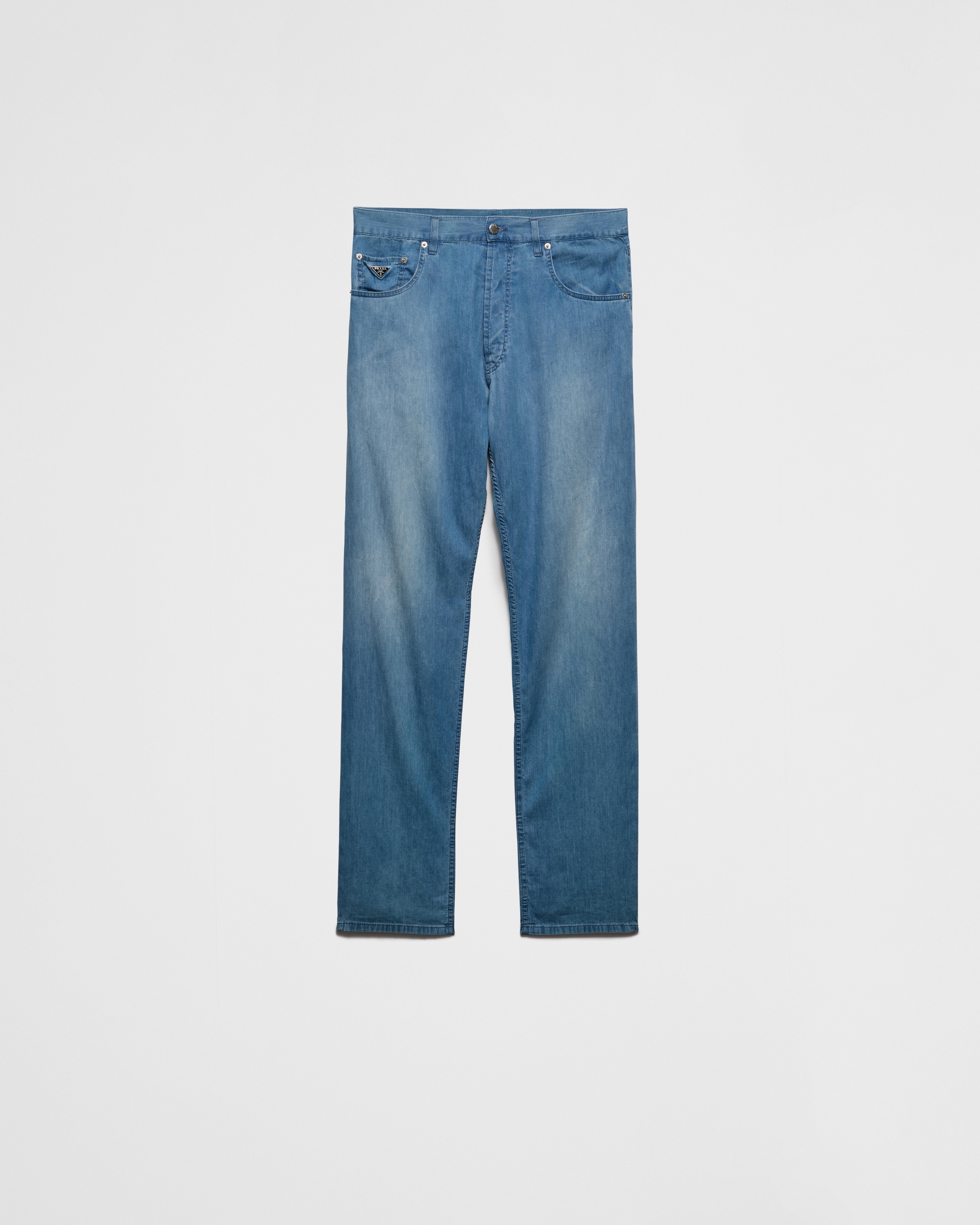 Light denim five-pocket jeans - 1