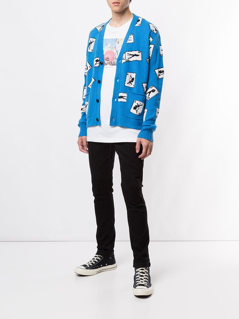 AMIRI pole-dance knit cardigan outlook