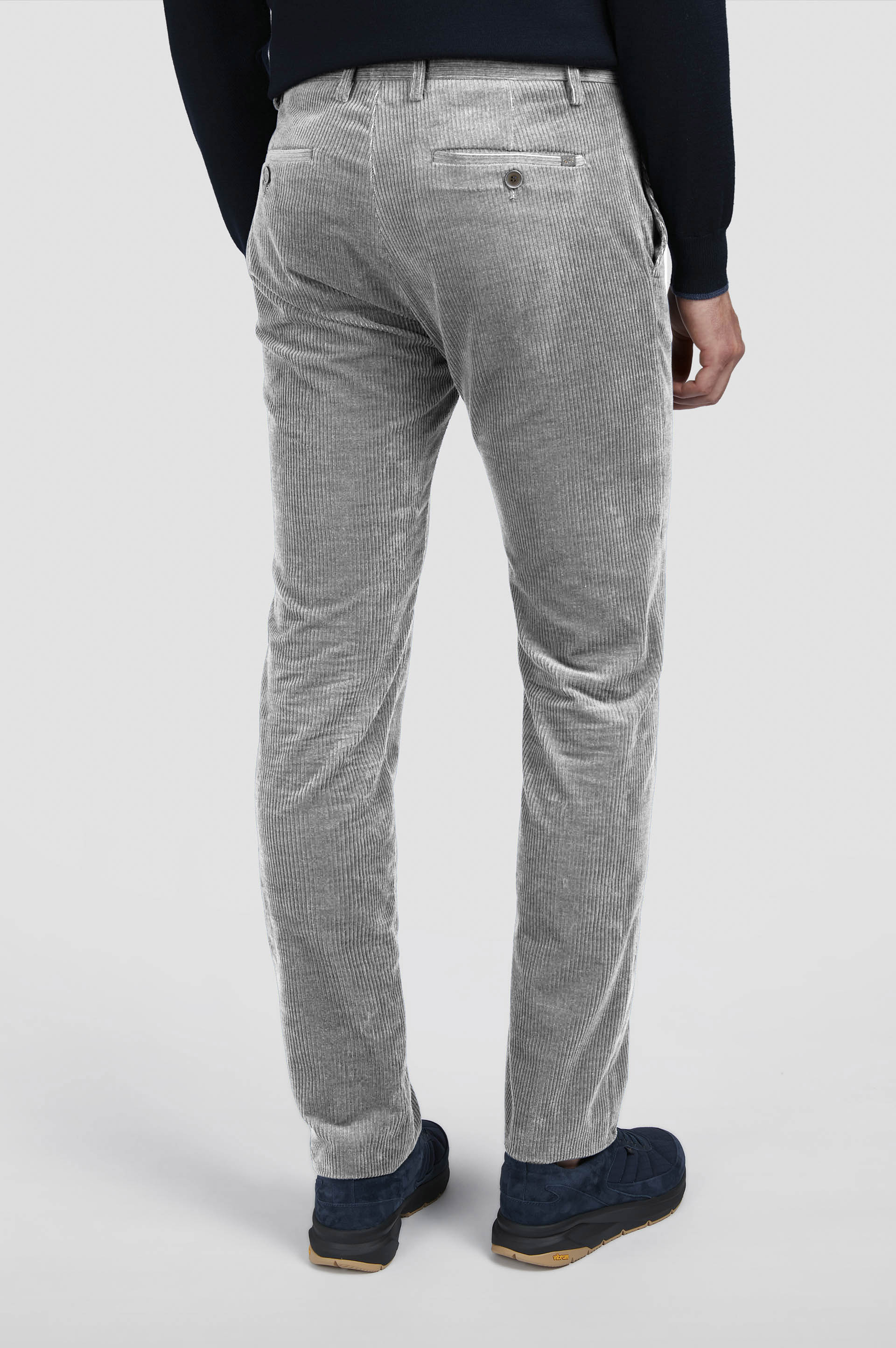 COTTON VELVET AND CASHMERE CHINO PANTS - 3