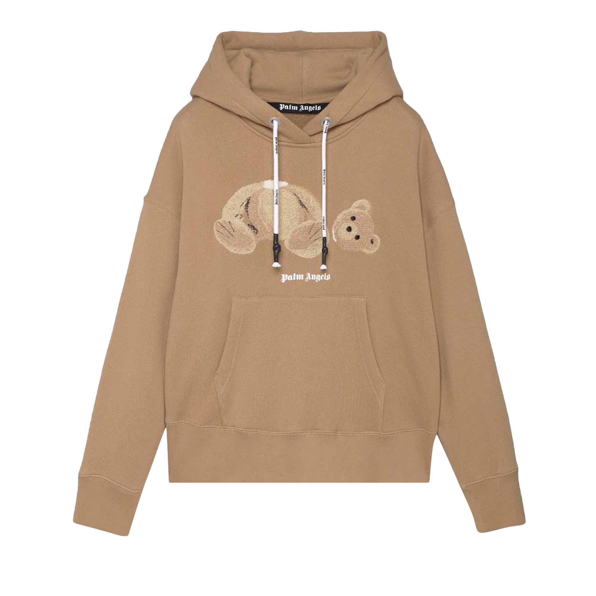 Palm Angels Bear Hoodie 'Beige/Brown' - 1