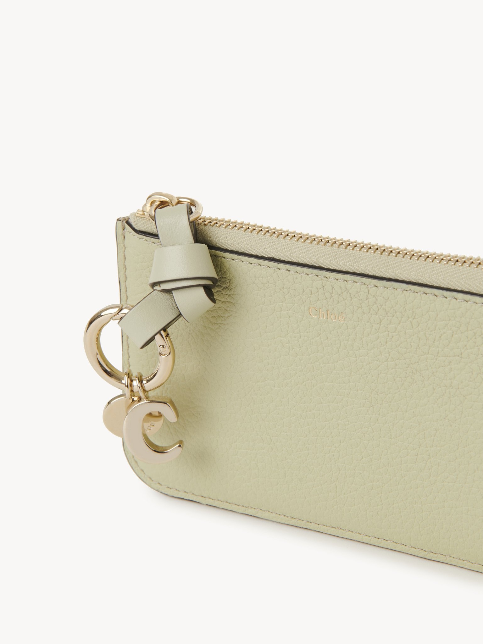 ALPHABET PURSE IN GRAINED & SHINY LEATHER - 5