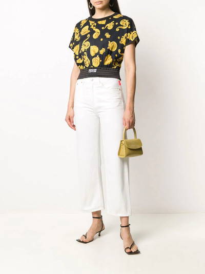 VERSACE JEANS COUTURE printed cropped T-shirt outlook