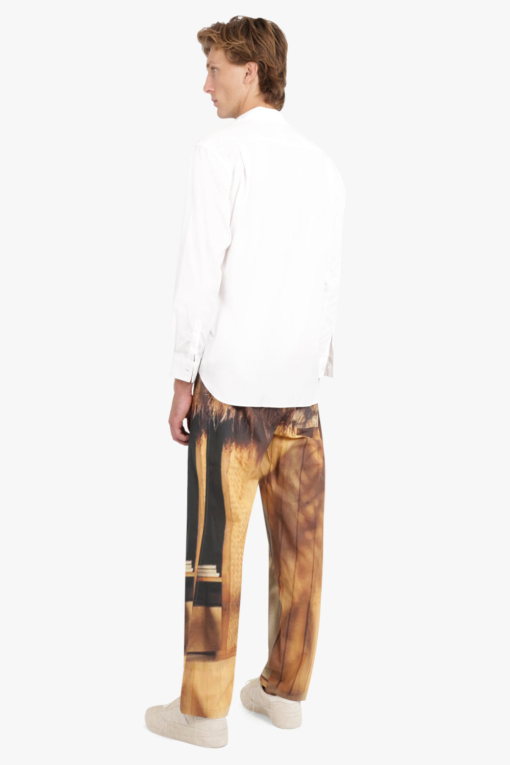 RELAXED PRINT COMFORT PANTS CABIN | BEIGE - 4