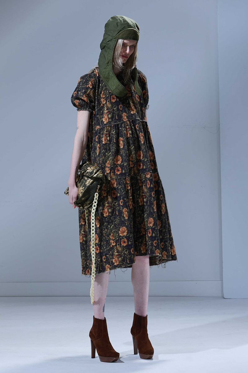 R13 REVERSIBLE SHREDDED RELAXED MIDI outlook