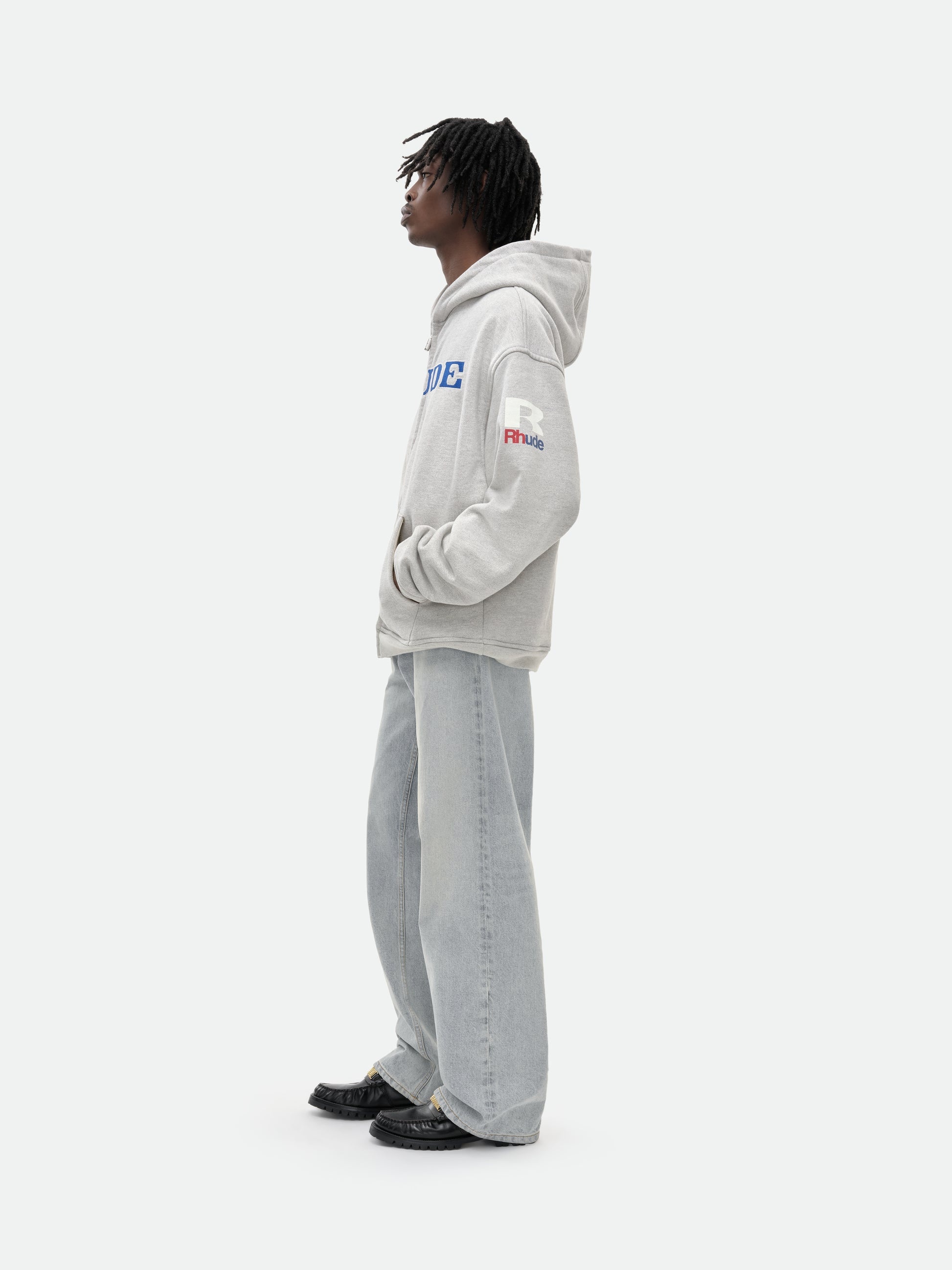 RHUDE RACING ZIP-UP HOODIE - 8