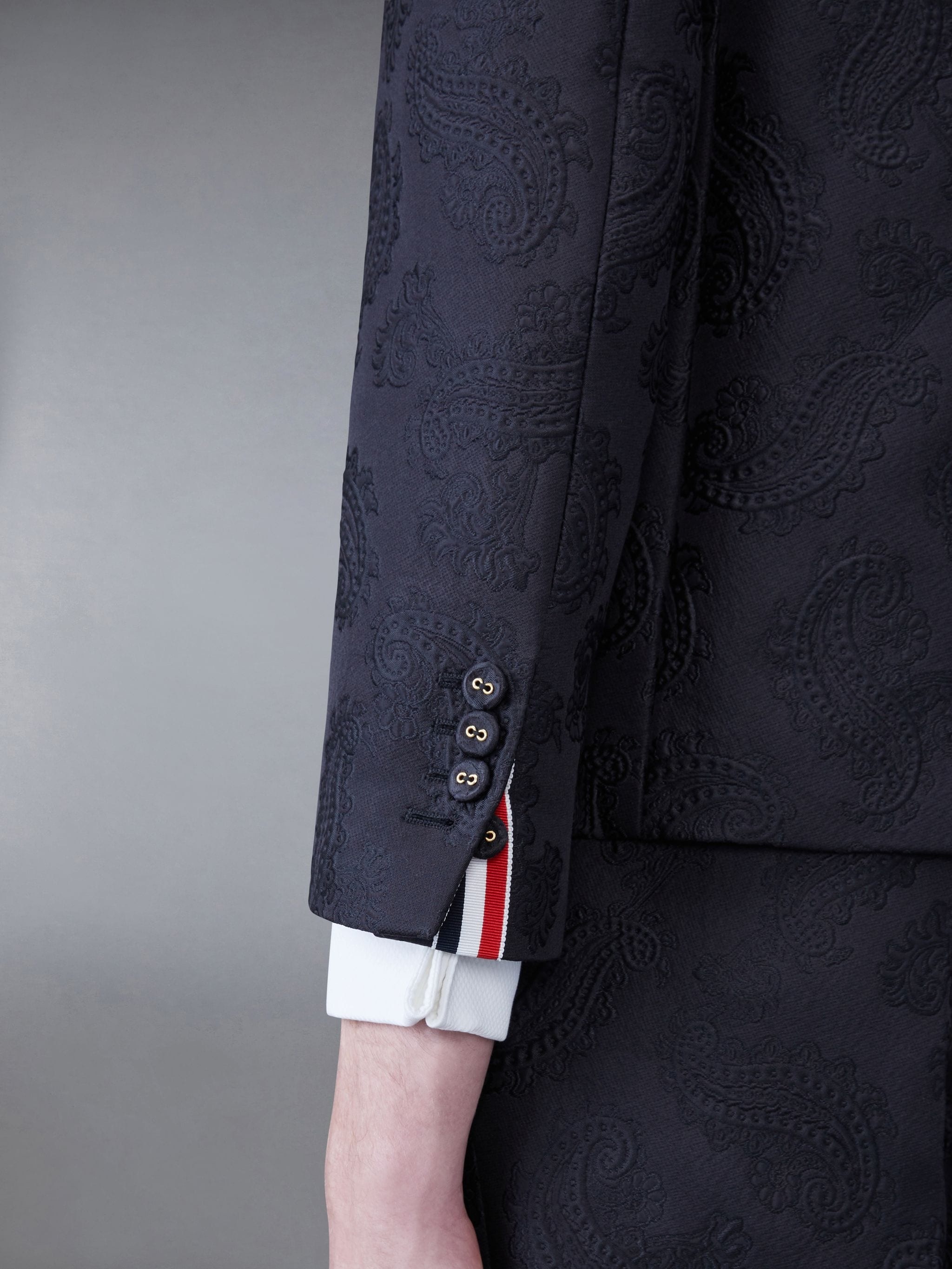 Paisley Jacquard Sack Sport Coat - 6