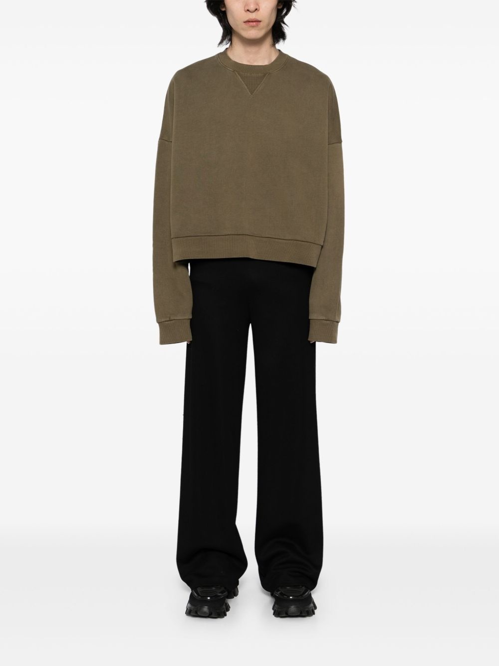 box crew neck sweatshirt - 2