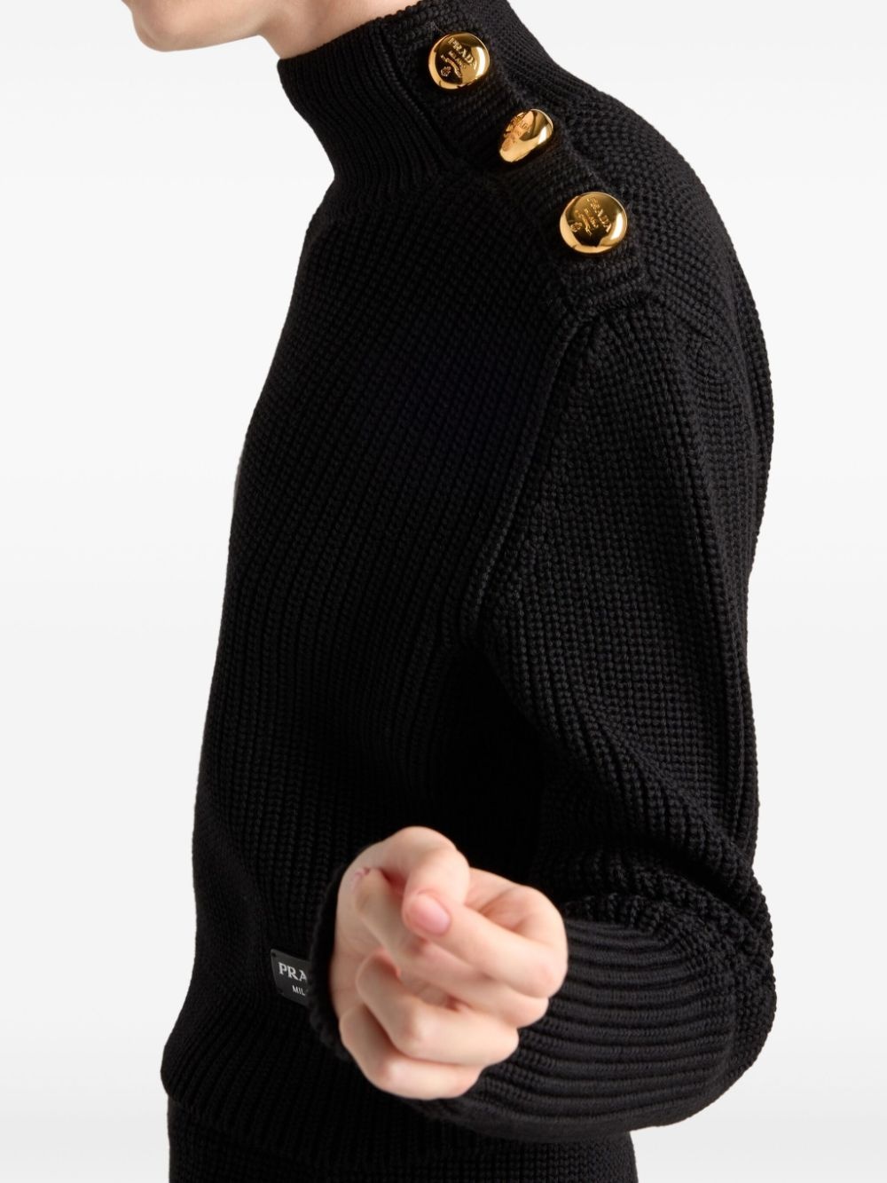 wool turtleneck sweater - 4