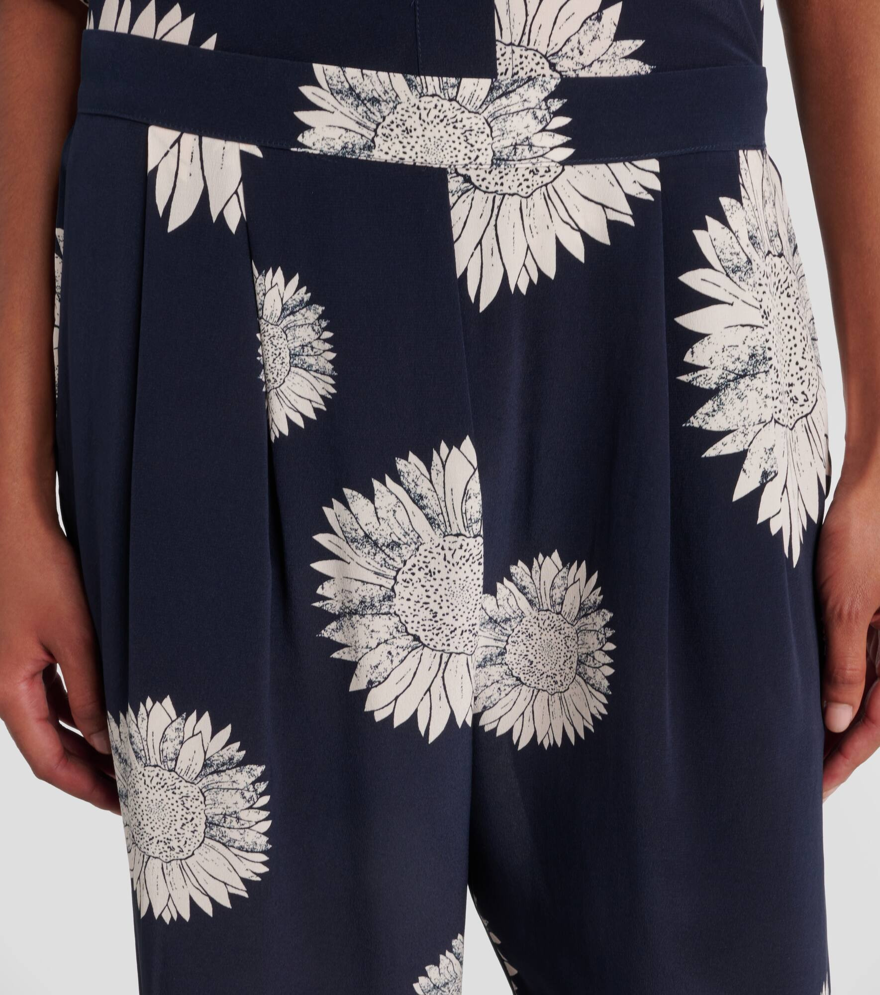 Isola silk crêpe straight pants - 4
