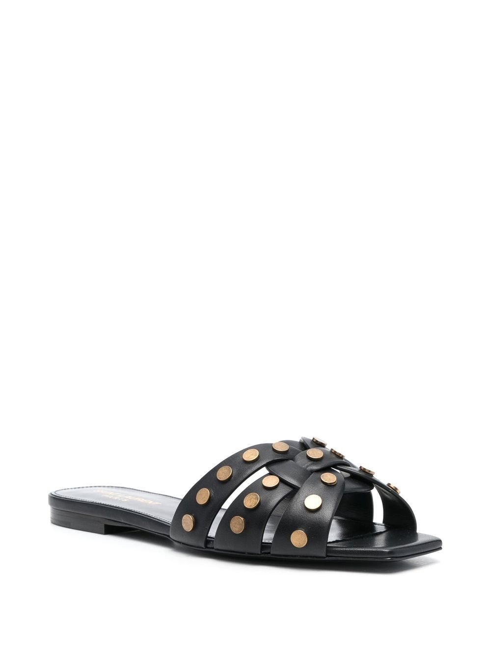 slip-on square-toe sandals - 2