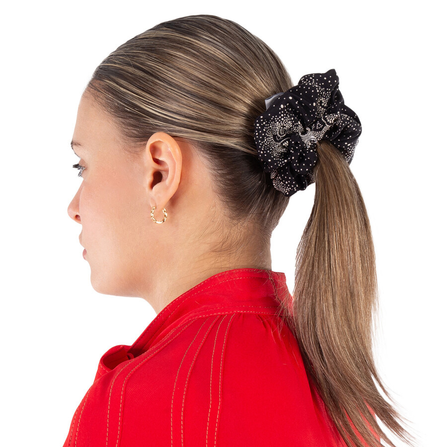 Celine Scrunchy Rayure in Black/Silver - 2