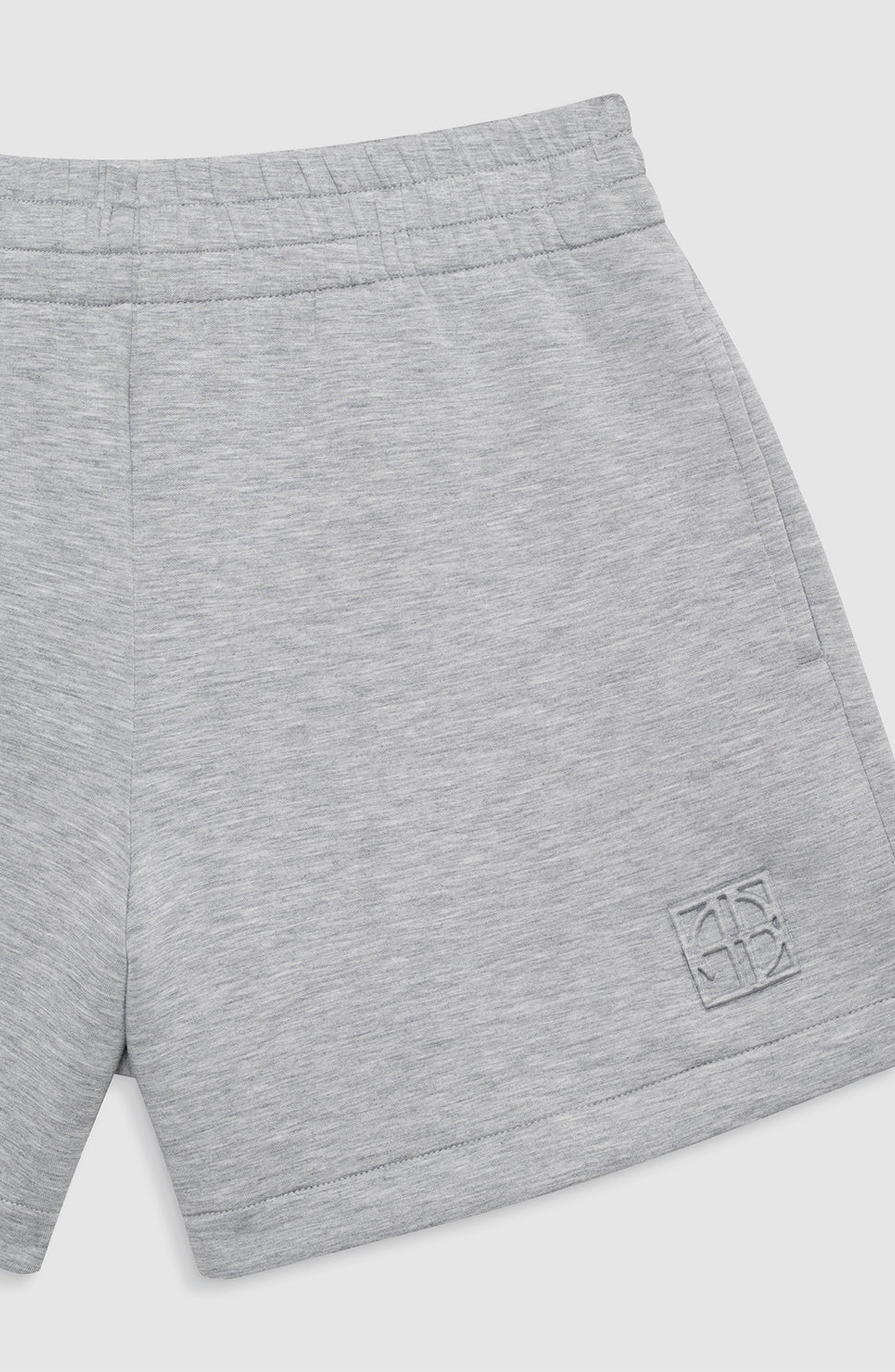 ANINE BING Kam Short Framed Monogram in Heather Grey at Nordstrom - 3