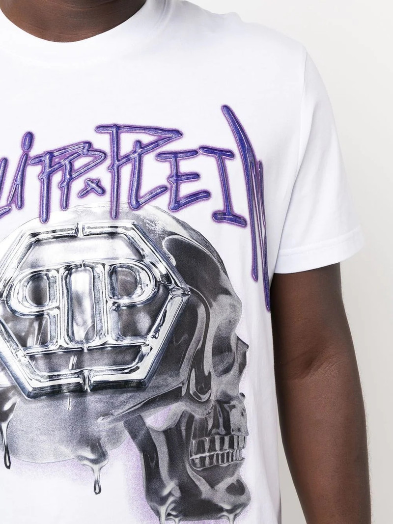 skull-print short-sleeve T-shirt 4