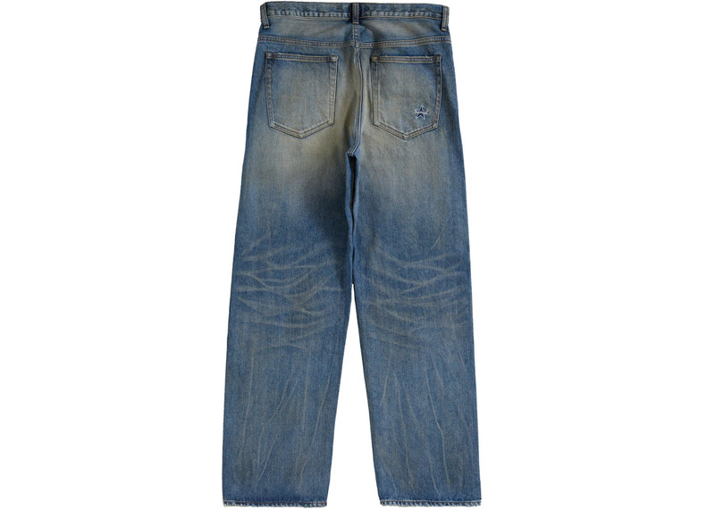 Supreme Supreme Distressed Loose Fit Selvedge Jean (SS24) Washed Indigo outlook