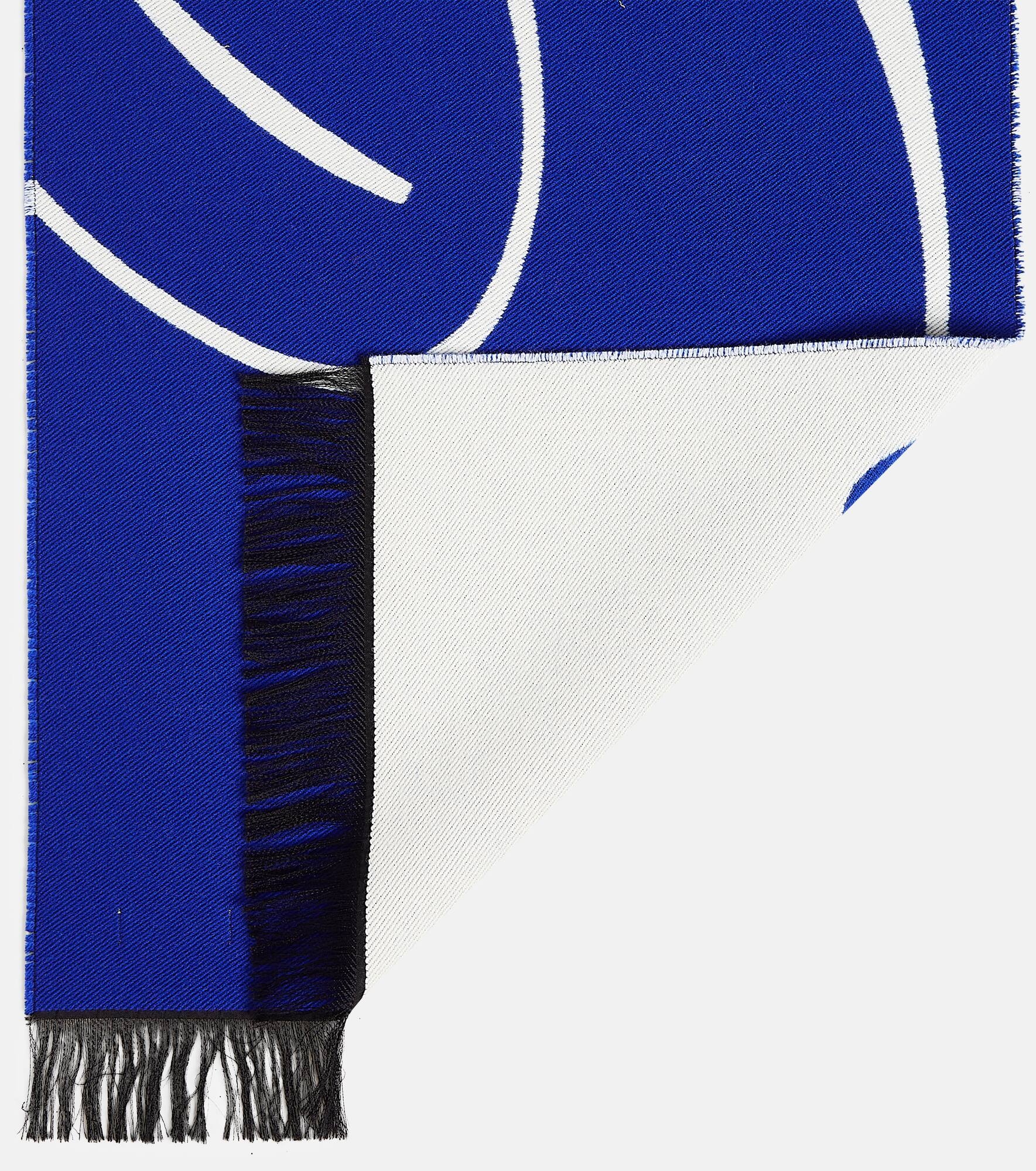 Logo wool and silk scarf - 5