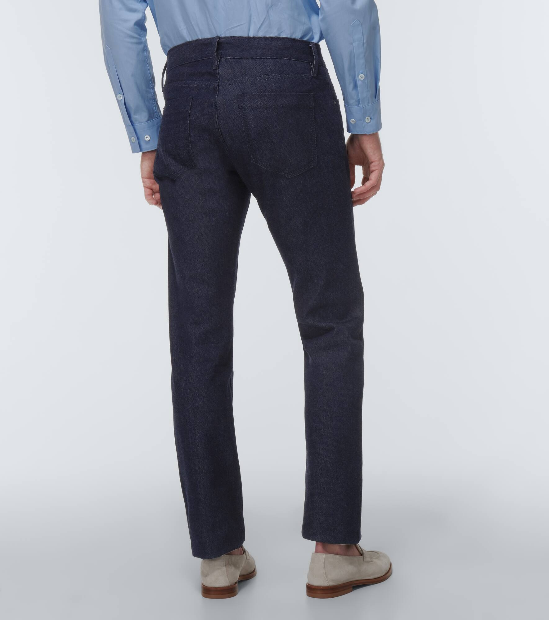 Mid-rise straight jeans - 4