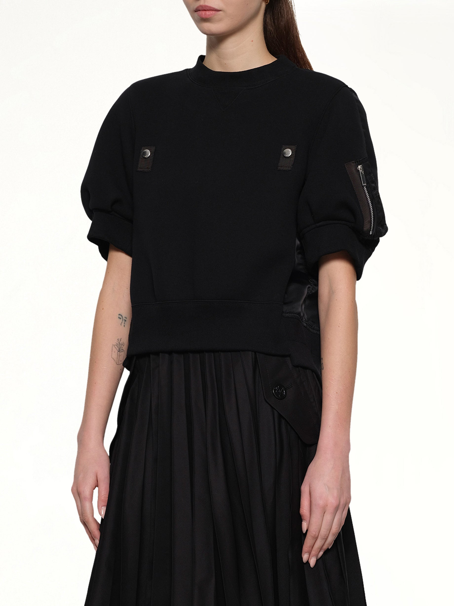 Sponge x Nylon Twill Pullover in Black - 6