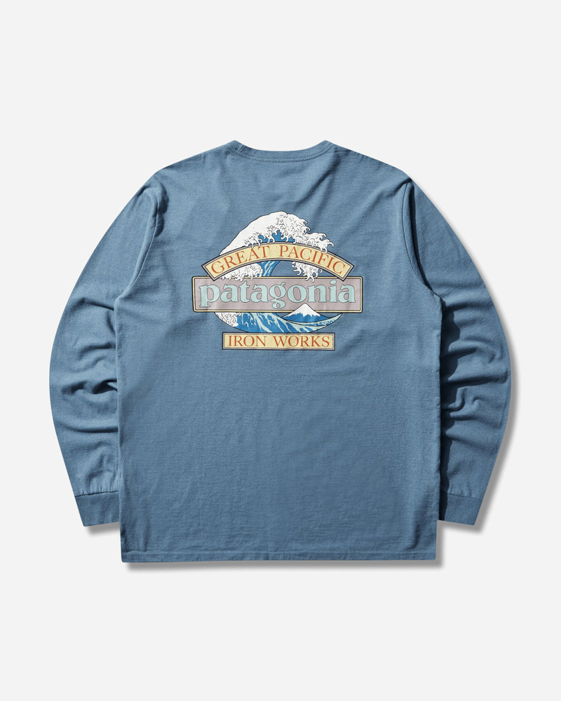Patagonia Men's Great Waves Responsibili Longsleeve T-Shirt Shore Blue outlook