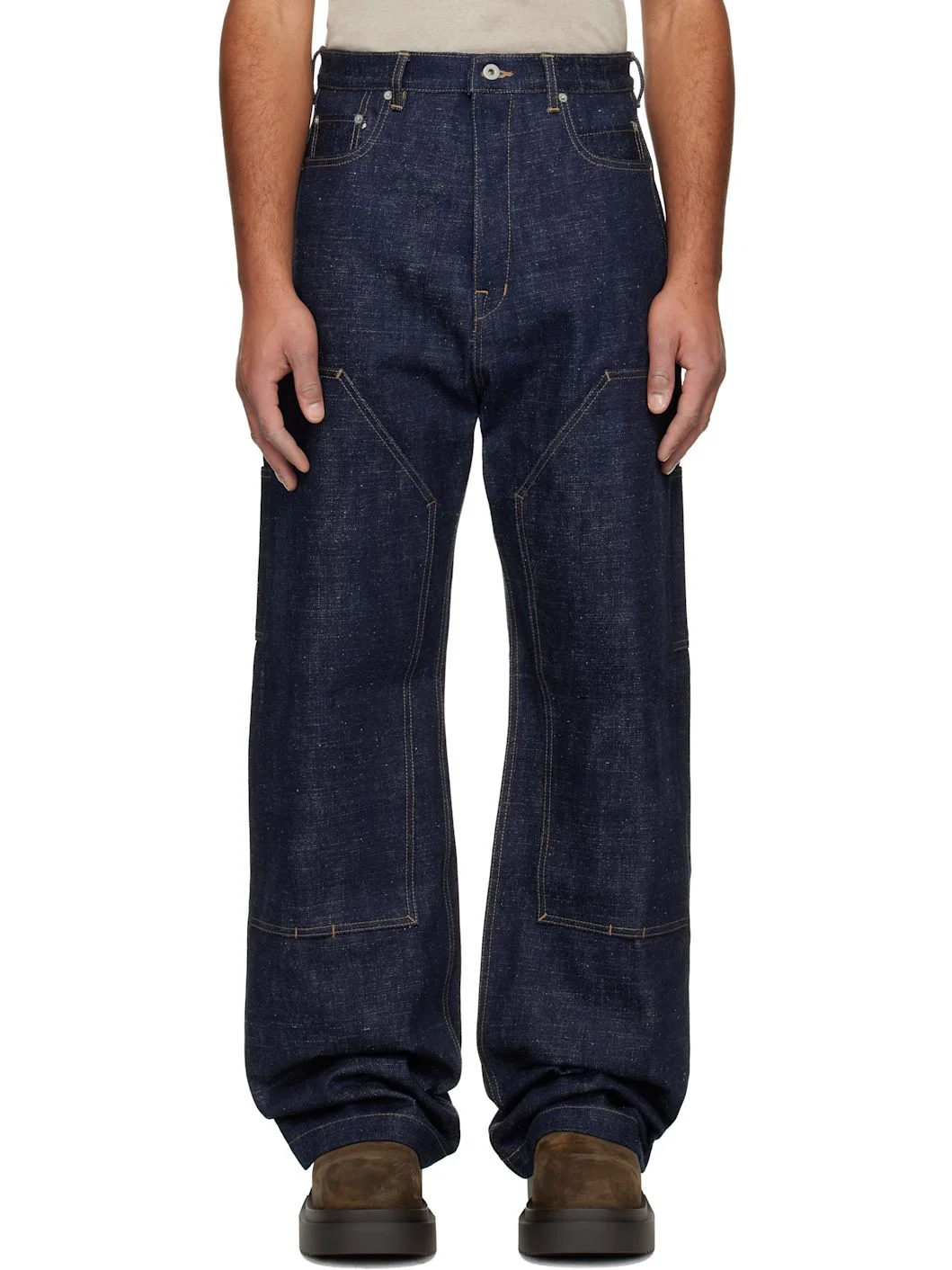 Indigo Concordians Strobe Double Knee Jeans - 1