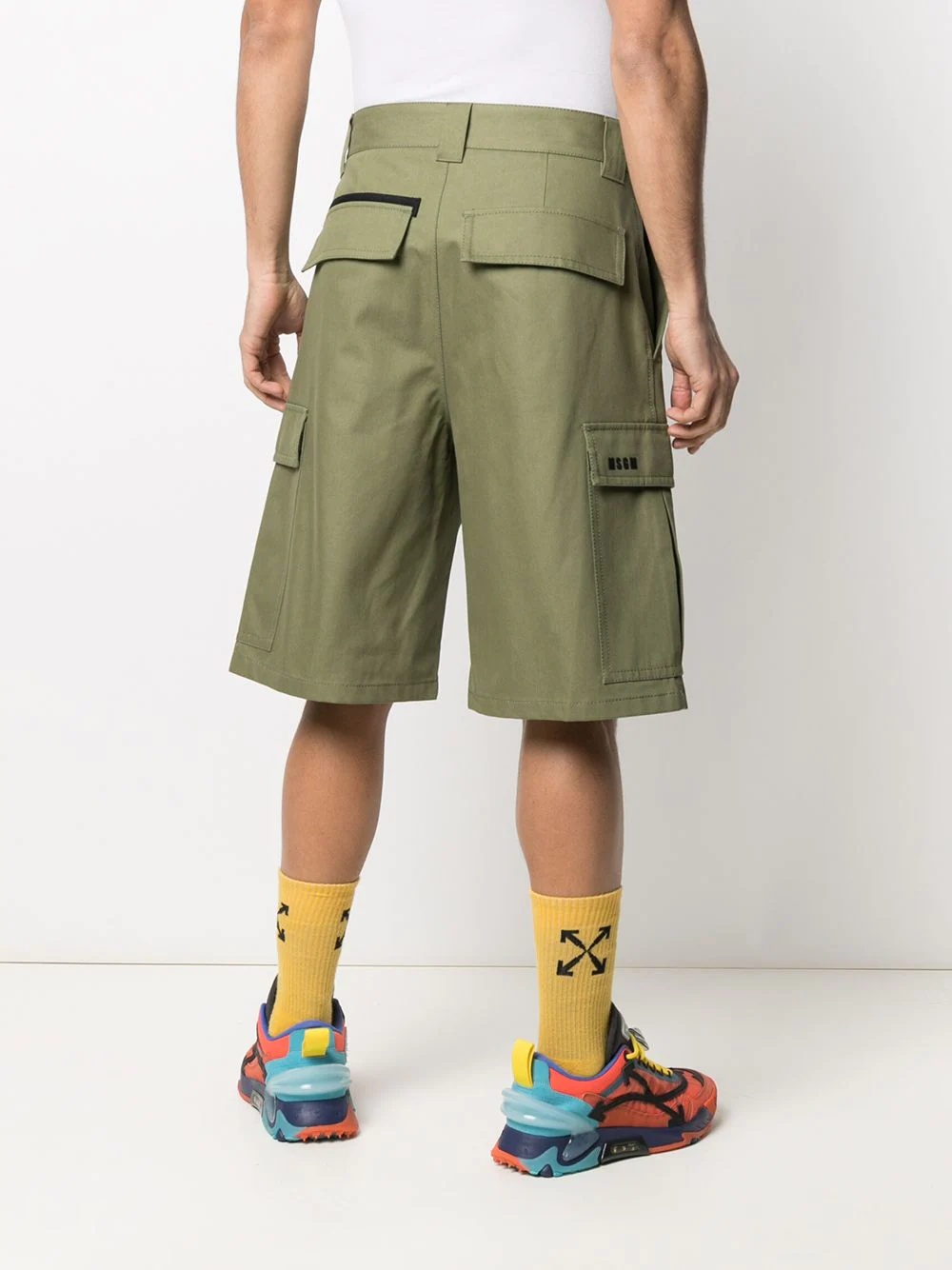 wide-leg cargo shorts - 4