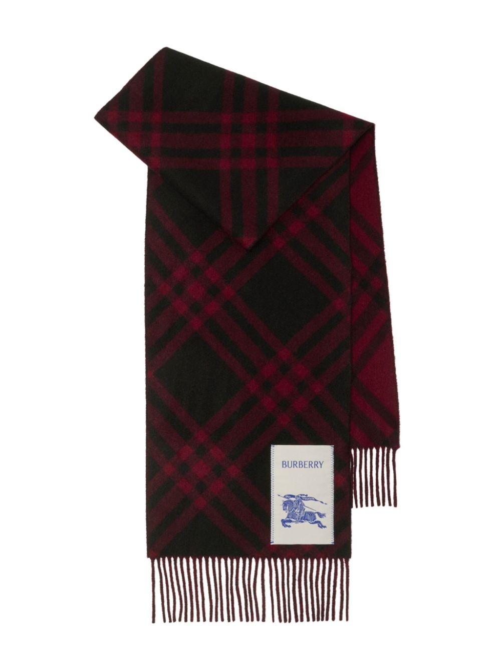 check cashmere scarf - 2