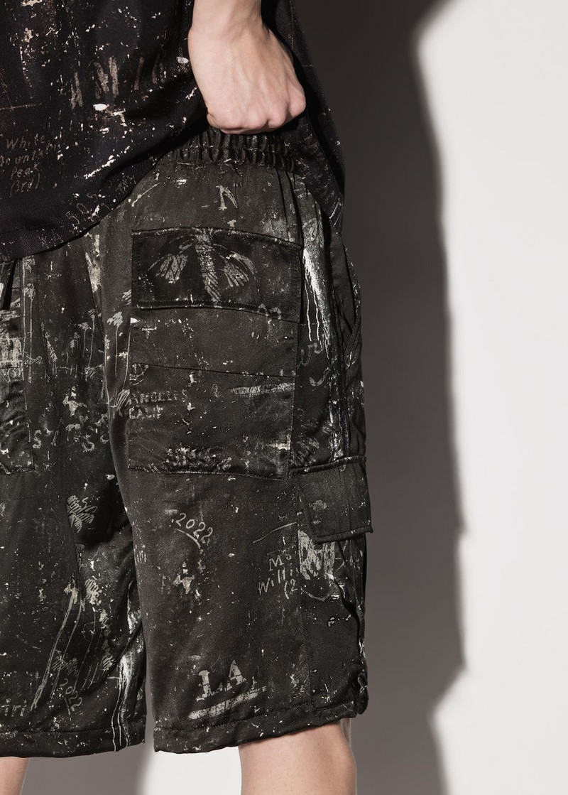 ARMY STENCIL CARGO SHORT 6