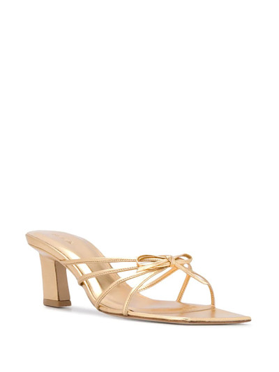 BY FAR Marissa metallic sandals outlook