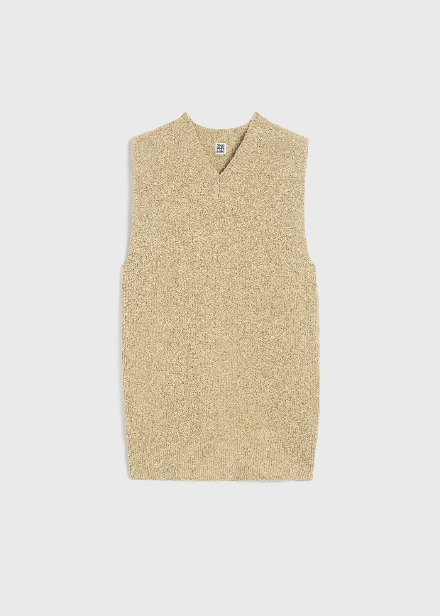 Sleeveless terry knit sand - 1