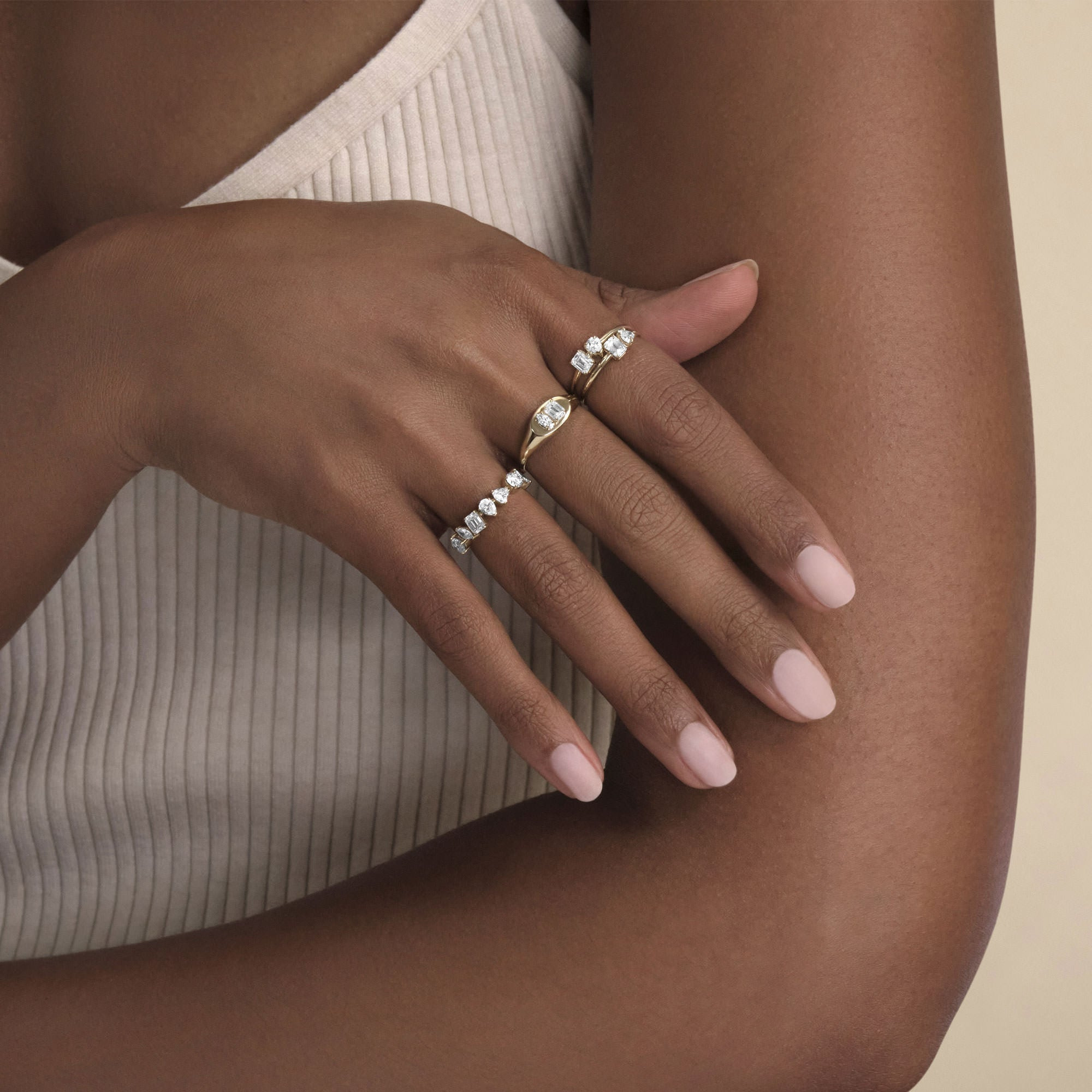 LAB-Created Diamond Festival Ring - 6