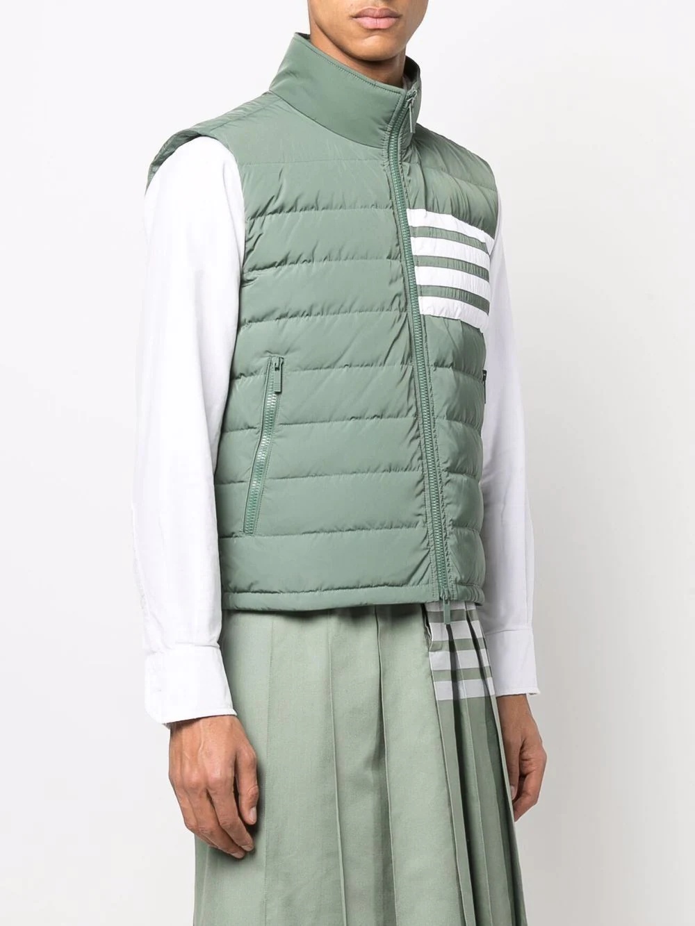 4-bar stripe padded gilet - 3