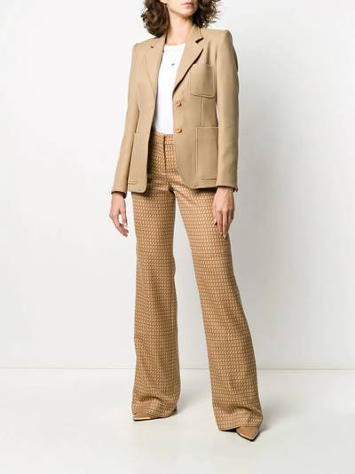 Stella McCartney patch pocket single breasted blazer outlook