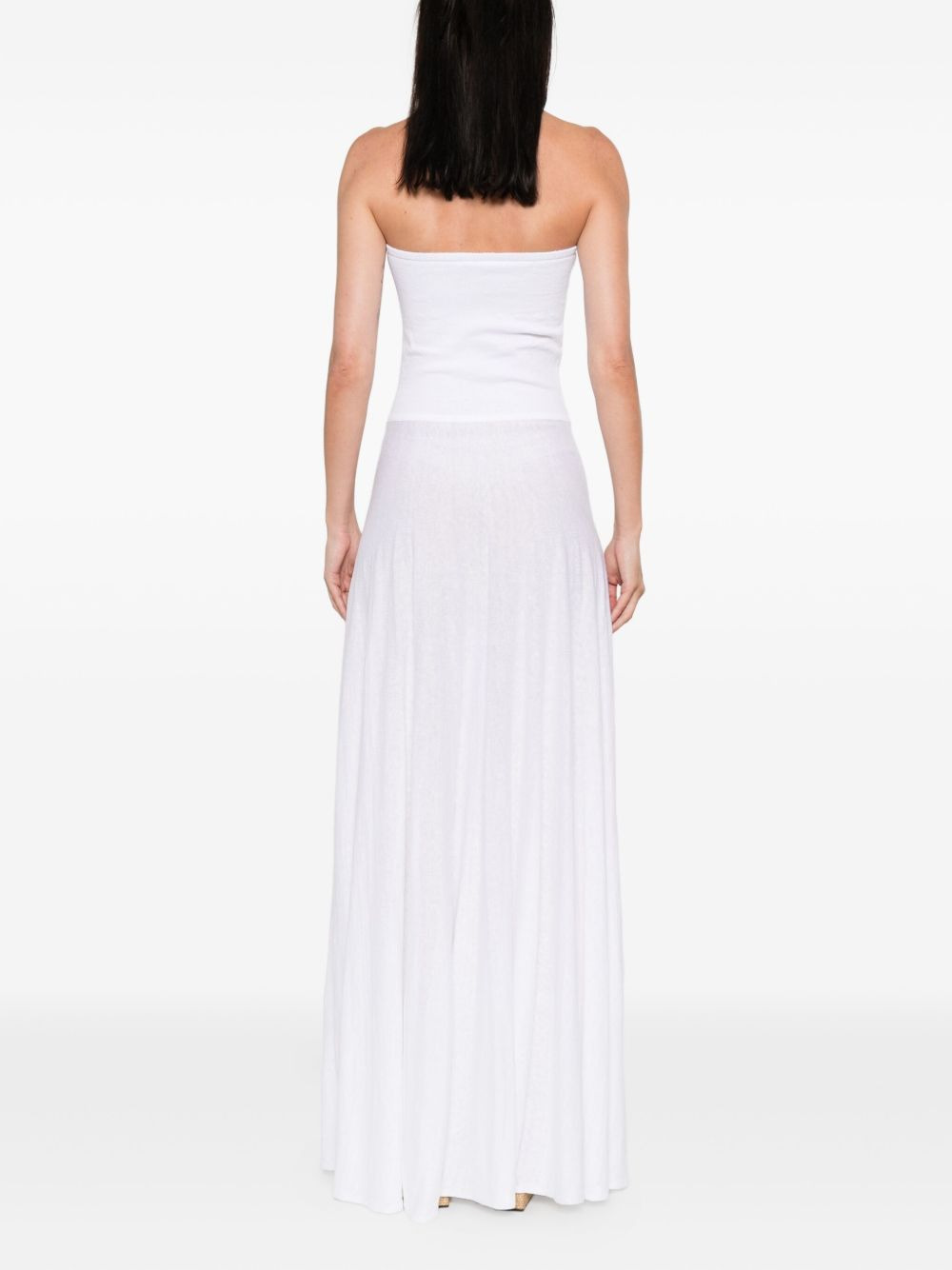 strapless maxi dress - 4