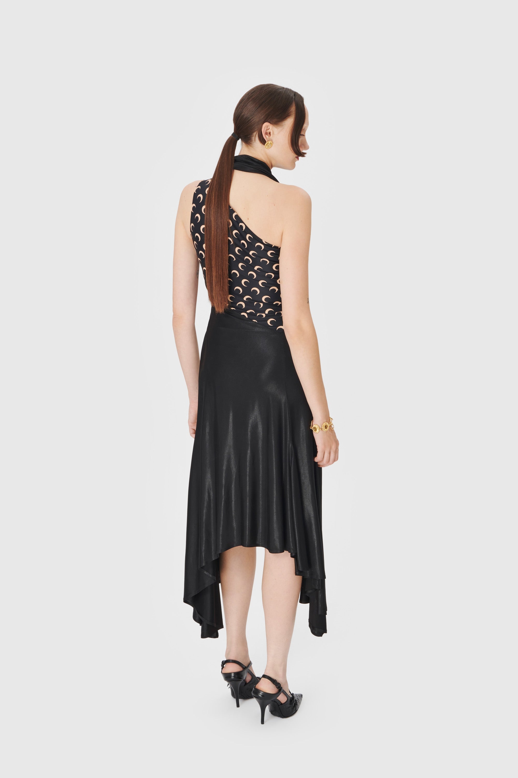 Regenerated Jersey Draped Dress - 3